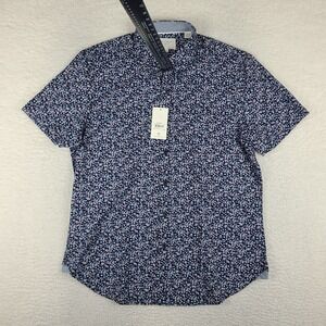ConStruct Shirt Mens Large Slim Fit 4 Way Stretch Liberty Floral Hawaiian Preppy